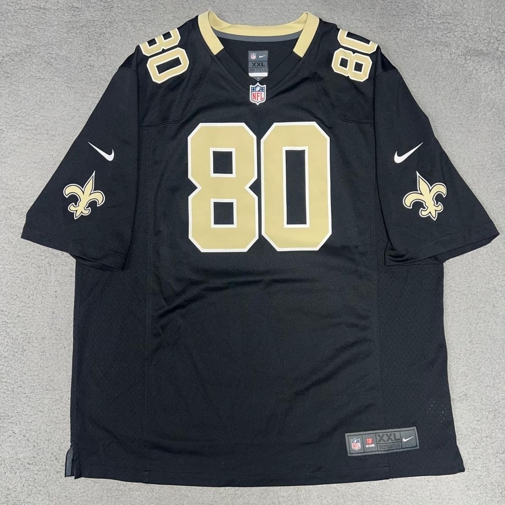 Nike New Orleans Saints Jimmy Graham On Field Jersey Men's 2XL XXL Black #80